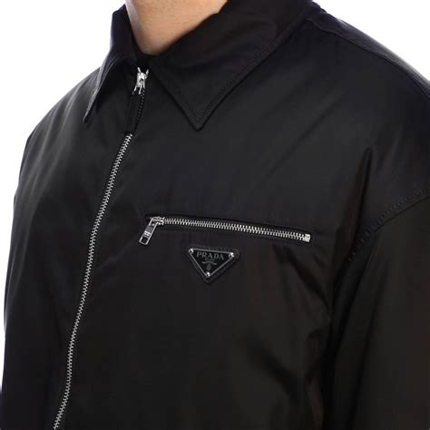 prada nylon full zip jacket